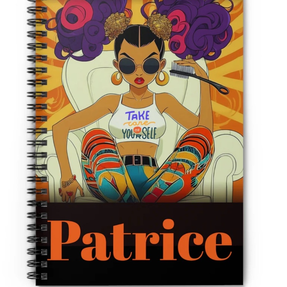 Take Care of Yourself Colorful Empowerment Spiral Notebook